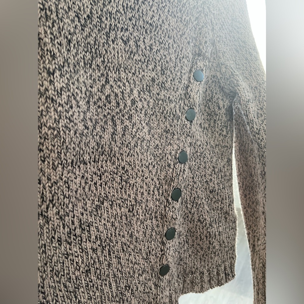 NWOT Zara Asymmetric Button Knit Sweater - Picture 7 of 16